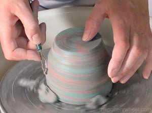 Marbling Pottery