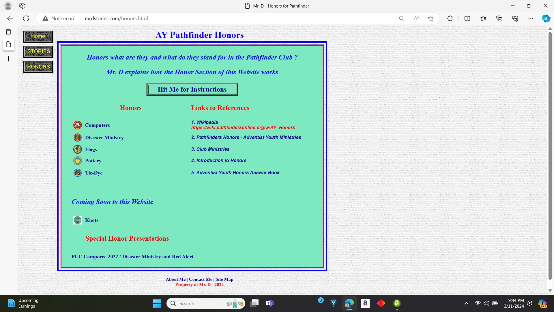 Second Webpage