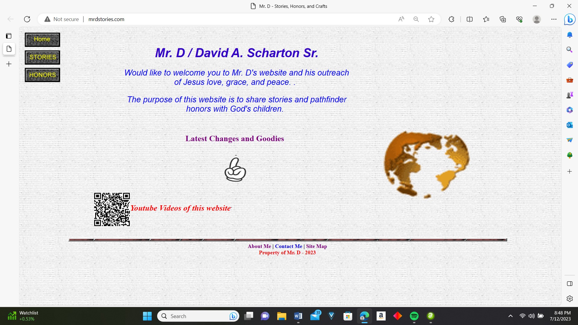 Main Webpage